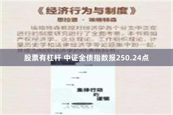 股票有杠杆 中证全债指数报250.24点