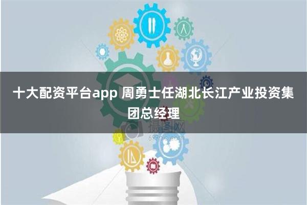 十大配资平台app 周勇士任湖北长江产业投资集团总经理